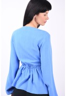 Bluza Dama Selected Slframi Wrap Ultramarine